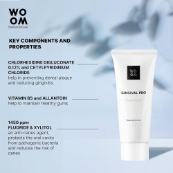 Klorheksedin Tannkrem 0,12% WOOM Gingival Pro Gum 50 ml.