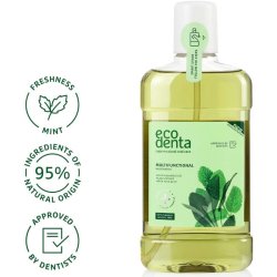 Naturligt Aloe Vera Munvatten ECODENTA Multifunktionell 500 ml