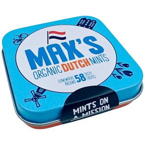 Ekologiska myntapastiller MAX`S Dutch Burk 35g