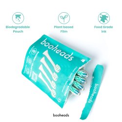 Plantebaserede Brstehoveder til Philips Sonicare BOOHEADS SoniBio 4 stk.