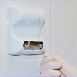 Miradent Floss Dispenser Inkl. 2 x 200 mtr. Mirafloss vokset tanntrd