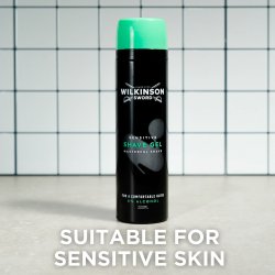 Barbergel Wilkinson Sword Sensitive 200 ml.