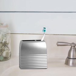 Nu Steel Tandbrsteholder Aravada Ribbed Rustfrit Stl