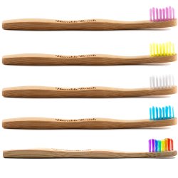 Bambus barnetannb�rste 5 pcs. THE HUMBLE Co. Kids Original Ultra Soft