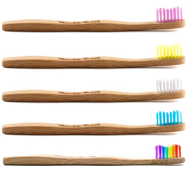 Bambus barnetannb�rste 5 pcs. THE HUMBLE Co. Kids Original Ultra Soft