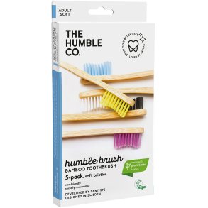 Bambus Hammasharjat 5 kpl THE HUMBLE Co. Original Soft