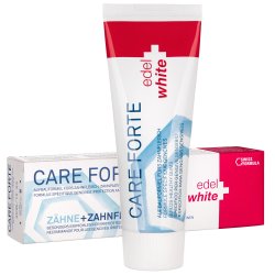 Tandkrm Sensitive Gums Edel+White Care Forte 75 ml