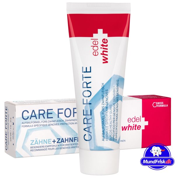 Tandpasta Flsomt Tandkd Edel+White Care Forte 75 ml