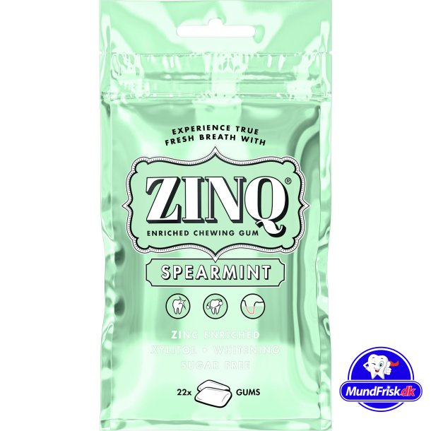 Xylitol Tyggegummi Drlig nde ZINQ Spearmint 22 stk.