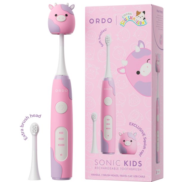 Squishmallows PATTY Ordo Sonic oppladbar elektrisk tannbrste for barn