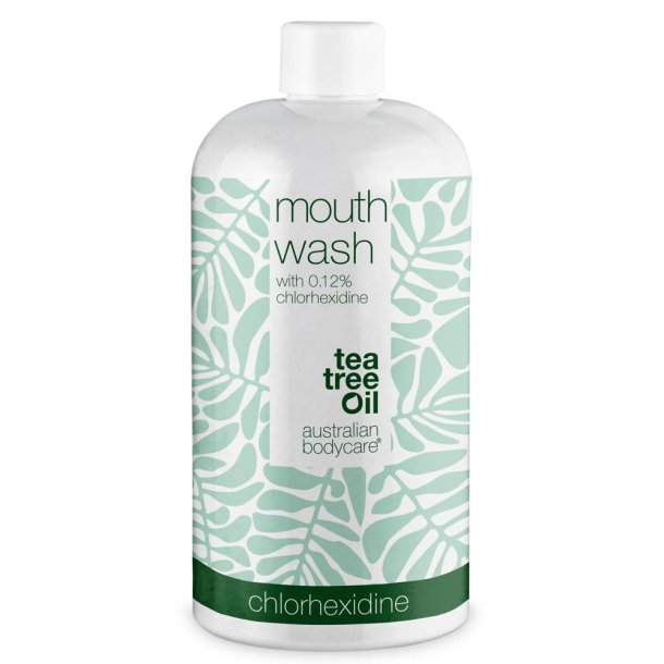 Klorhexidin Munvatten 0,12% Australian Bodycare Tea Tree Oil 500 ml.