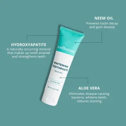 Hydroxyapatite Whitening Hammastahna WELLNESSE Mint &amp; Xylitol (Fluorittomuus) 113g