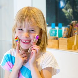 Brne Bambus Tandbrste Dental Delight Bamboolino Kids