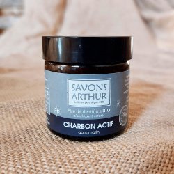 Ekologisk tandkrm Savons Arthur Charcoal & Rosemary