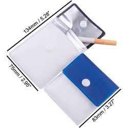 Taschenaschenbecher aus Aluminium und Pappe