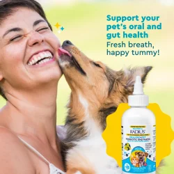 Radius OralPro+ Pet Probiotic Water Additive 118 ml | Mund- &amp; Darmpflege für Hund und Katze