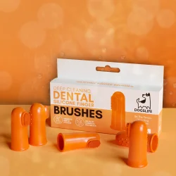DogsLife Silikon-Fingerzahnbürsten für Hunde – 5 Stk.