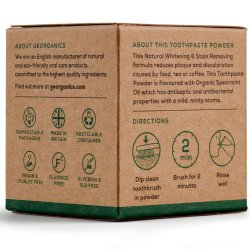Naturlig tandkrm Powder Georganics Spearmint 120 ml