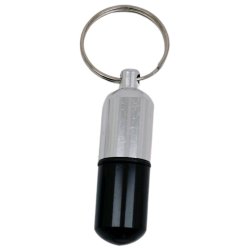 Pillertube Nyckelring Mini Pillbox