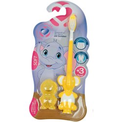 Barnetannbrste Setablu Elephant 3 r/+