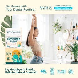 Floss Naturlig Biologiskt nedbrytbar RADIUS Natural 20 st.
