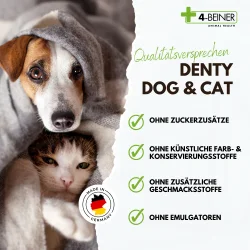 4-Beiner DENTY Dog &amp; Cat � Naturligt tandplejepulver til hunde og katte 90 g