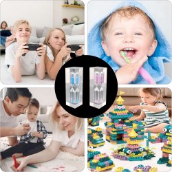 Timeglas Robust 3 Minutter Indkapslet Acryl