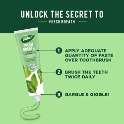 DABUR Tandpasta Fresh Breath Organic Basil 100 ml