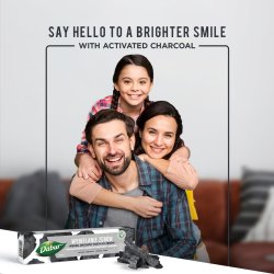 Tandblegning Tandpaste DABUR Charcoal Organic Black Pepper &amp; Ginger 100 ml