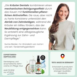 Noms+ Kr�uter Dentals – vegane Zahnpflegesticks f�r Hunde 150g)