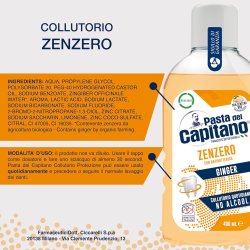 Pasta del Capitano Mundskyl Antibakteriel Ginger 400 ml.