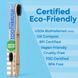 Bambu tandborste + fodral + hllare SMARTLIFECO Travel Kit