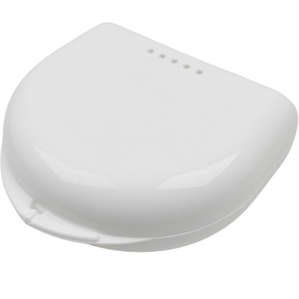 Pieni kotelo hammasproteesien, okklusaalisten lastojen, hammasrautojen, suusuojien jne. s�ilytykseen. VALKOINEN