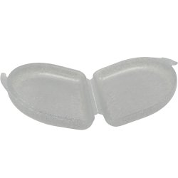 Liten glitterveske for oppbevaring av proteser, biteskinner, seler, munnbeskyttere, etc.