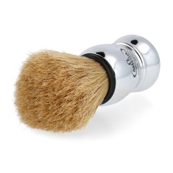 Omega Barberbrste Boar Bristle Chrome Hndtak #10029