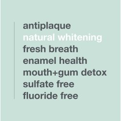 Naturlig Whitening tandkrm DAVIDS Charcoal+Peppermint 149g