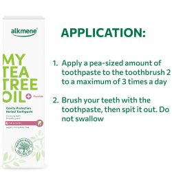 Alkmene Tea Tree -tandkrm med Protection Cavity Herbal ml