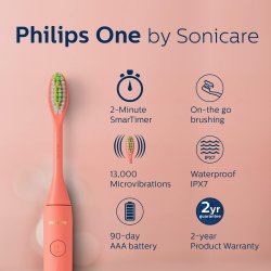 Philips Sonicare ONE Akku Elektrische Zahnbrste ORANGE