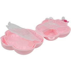 Pilleske Smiley Flower Rummelig Pilleboks med Rumdelere