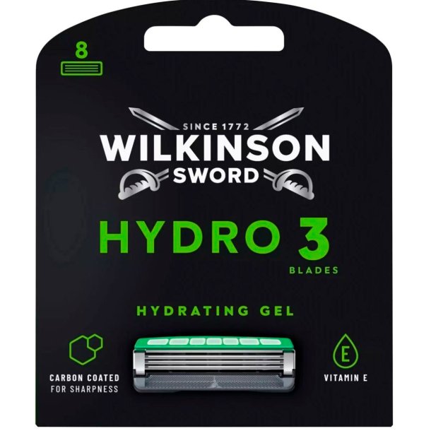 Wilkinson Barberblade 8 stk. Hydro 3 Skin Protection
