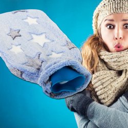 W�rmflasche mit weichem Fleecebezug  gem�tliche und lindernde W�rme - 2 ltr.