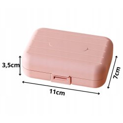 Kompakt pillerask med flera fack � perfekt �verblick i vardagen och p� resande fot