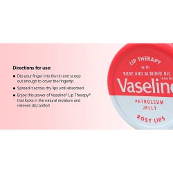 VASELINE Lip Therapy Rosy Lips 20g � intensiv pleje med let rosafarvet gl�d