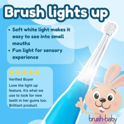 BRUSH-BABY BabySonic elektrisk tandborste Blue (0�3 �r)