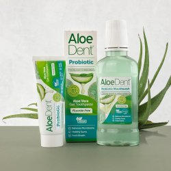 ALOEDENT Probiotic Mouthwash 250 ml. � Hydropulseur sans alcool avec probiotiques et aloe vera