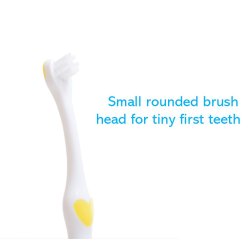 BRUSH-BABY Tandb�rste 0�18 m�neder 1 stk. - Ekstra bl�d tandb�rste til de allerf�rste t�nder