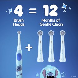 ORAL-B iO Kids borsthuvuden – Disney Stitch (4 st.) – 6+ �r
