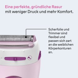 Braun Silk-�pil LS 5100 Lady Shaver � Sk�nsom barbering for silkemyk hud