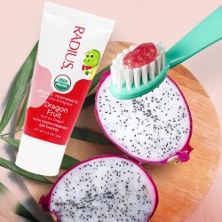 Økologisk Børnetannkrem RADIUS Dragon Fruit &amp; Aloe Vera
