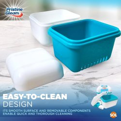 Pristine Gleam Denture Bath � Boîte de rangement et de nettoyage pour prothèses dentaires